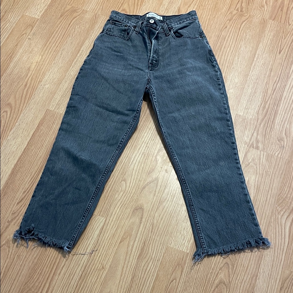 Abercrombie & Fitch Gray Straight Leg Jeans